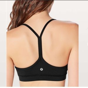 Lululemon flow y bra in black women size 6